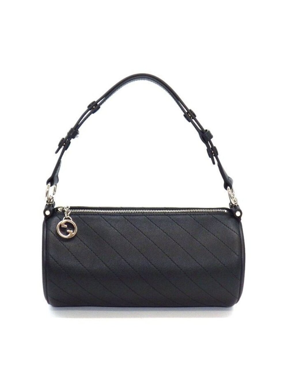 Gucci Shoulder Bag Blondie Small Aacpy Leather Cotton Silver